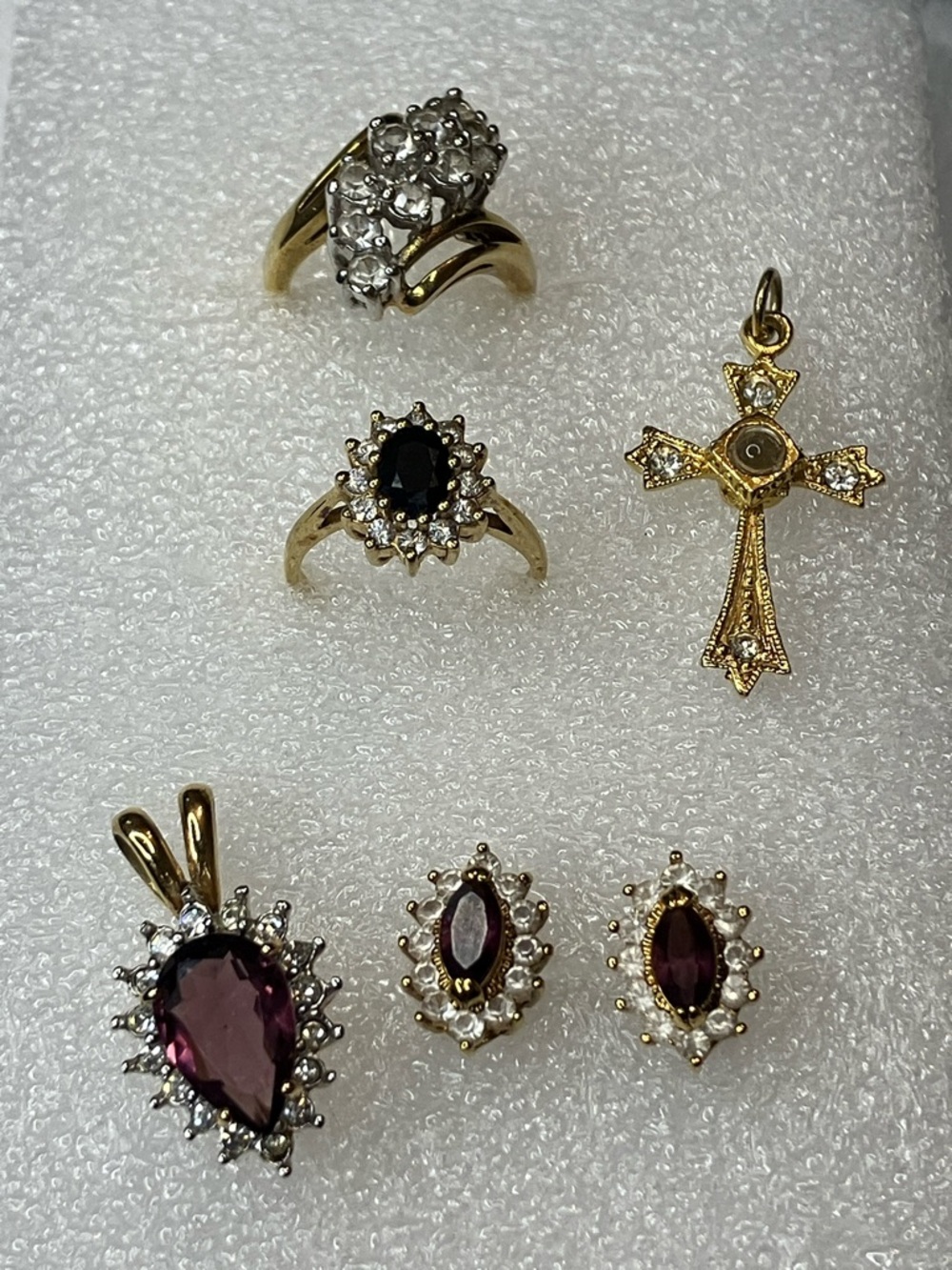 Gold-Tone Pendant, Earrings and Ring Collection